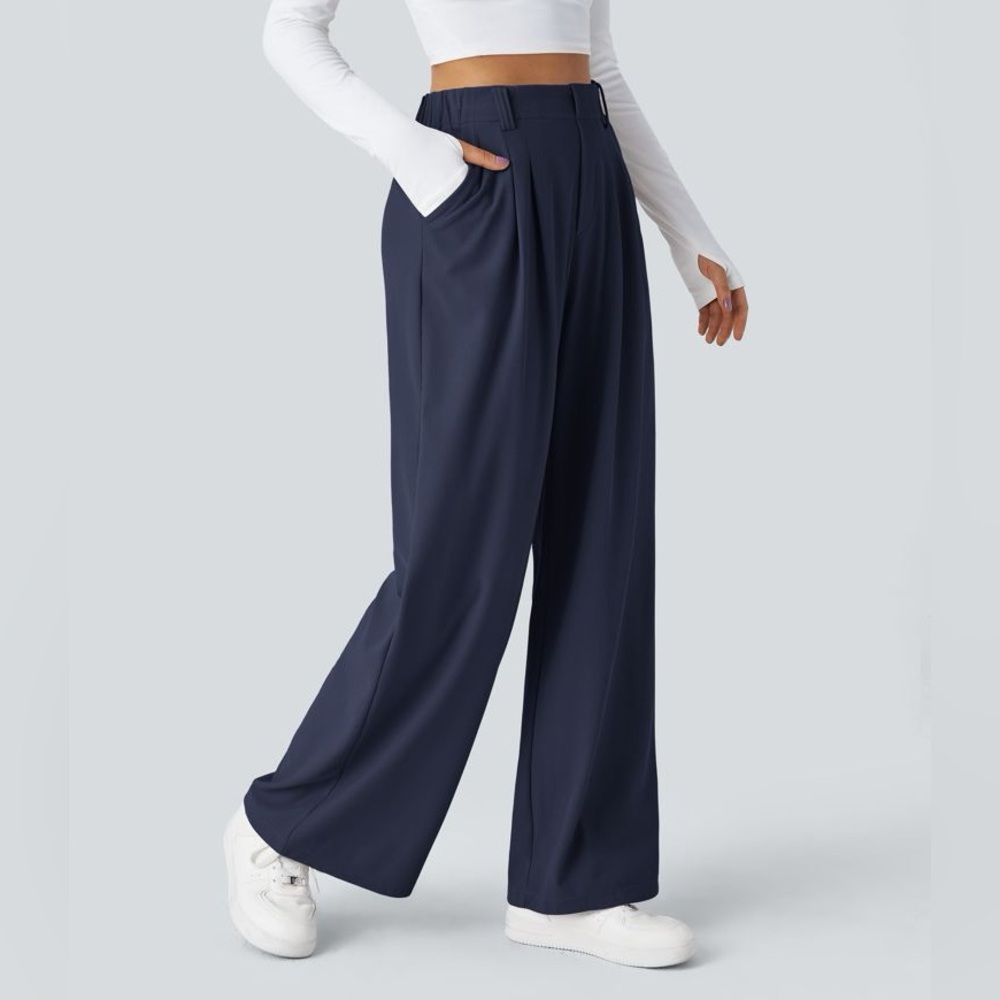 HALARA |NWOT| Flex™ High Waisted Wide Leg Waffle Pants - size Medium
